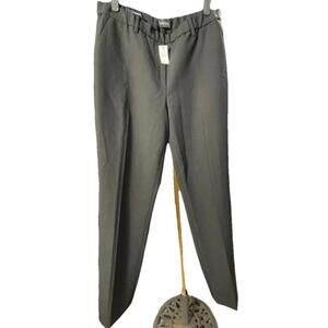NWT  Talbots Pants Womens Sz 8 Black Cambridge Pant Pull On Straight Leg Work